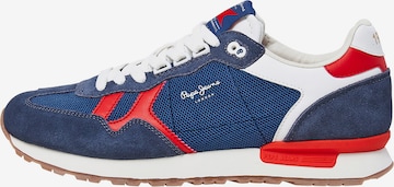 Pepe Jeans Sneakers 'Brit Retro' in Blue: front