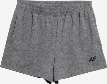 4F - regular Pantalón deportivo en gris: frente