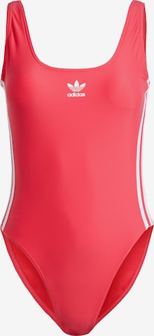 ADIDAS ORIGINALS Badeanzug 'Adicolor 3-Stripes' in Pink: predná strana