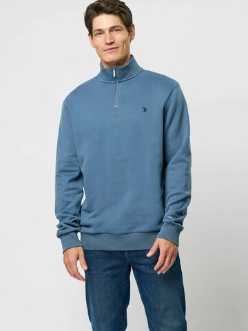 Sweat-shirt 'Kurt' U.S. POLO ASSN. en bleu : devant