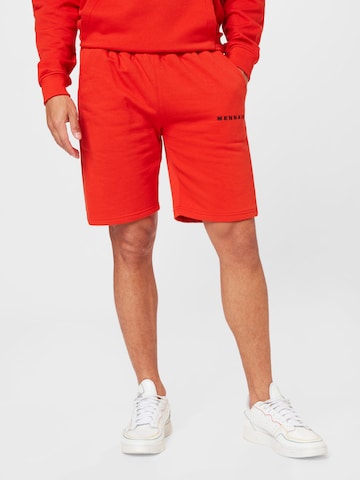 Mennace Regular Broek in Rood: voorkant