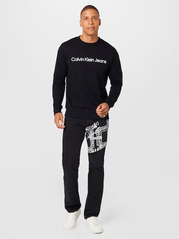 Calvin Klein Jeans Mikina - Čierna
