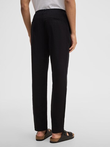 STRELLSON Regular Bandplooibroek 'Lui' in Zwart