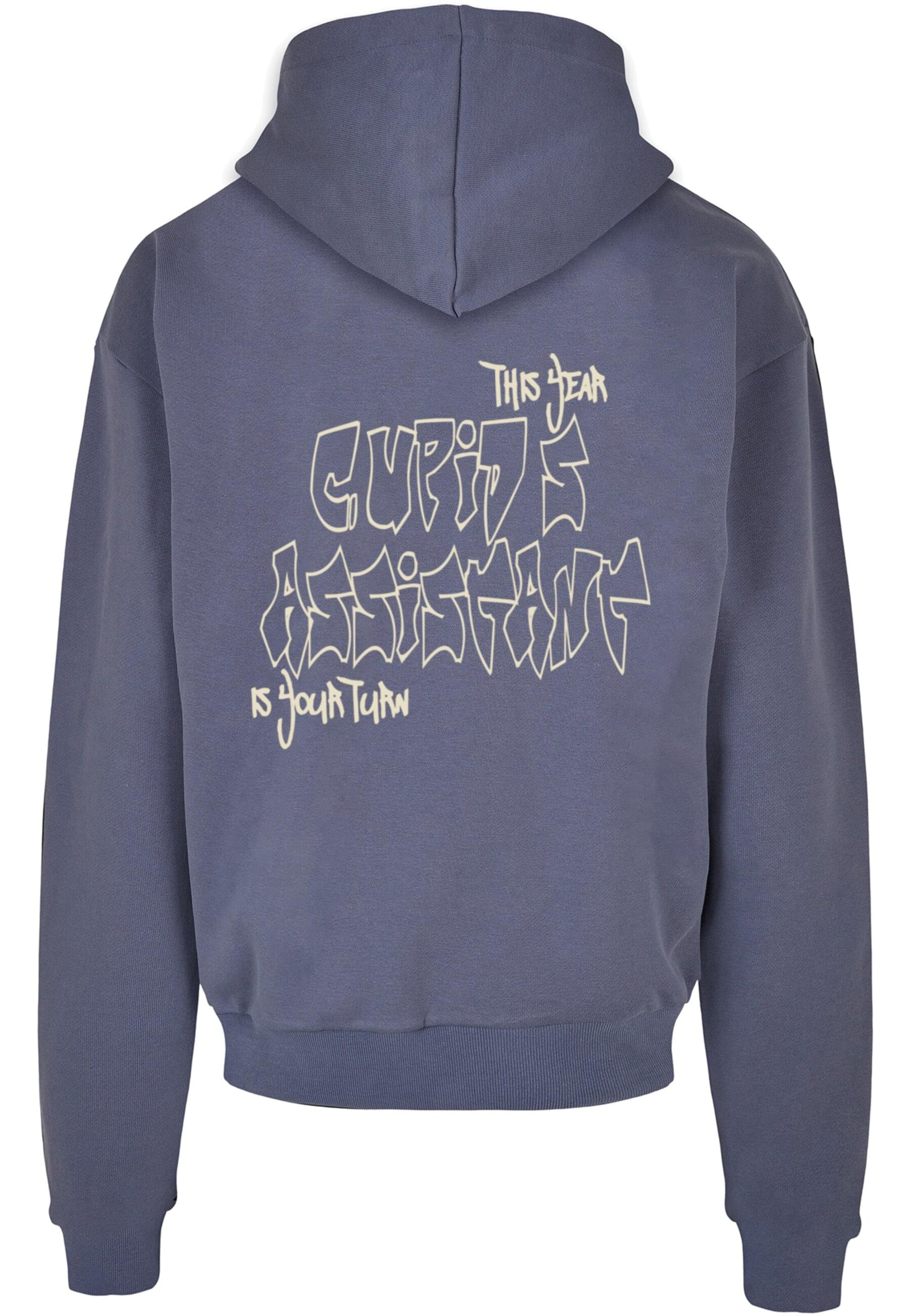 Merchcode Sweatshirt 'Cupid´s Assistant' in Blue