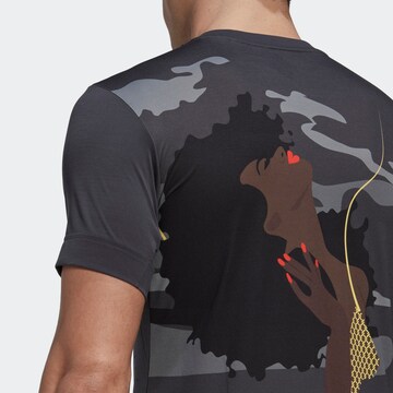 T-Shirt fonctionnel 'New York Graphic' ADIDAS SPORTSWEAR en gris