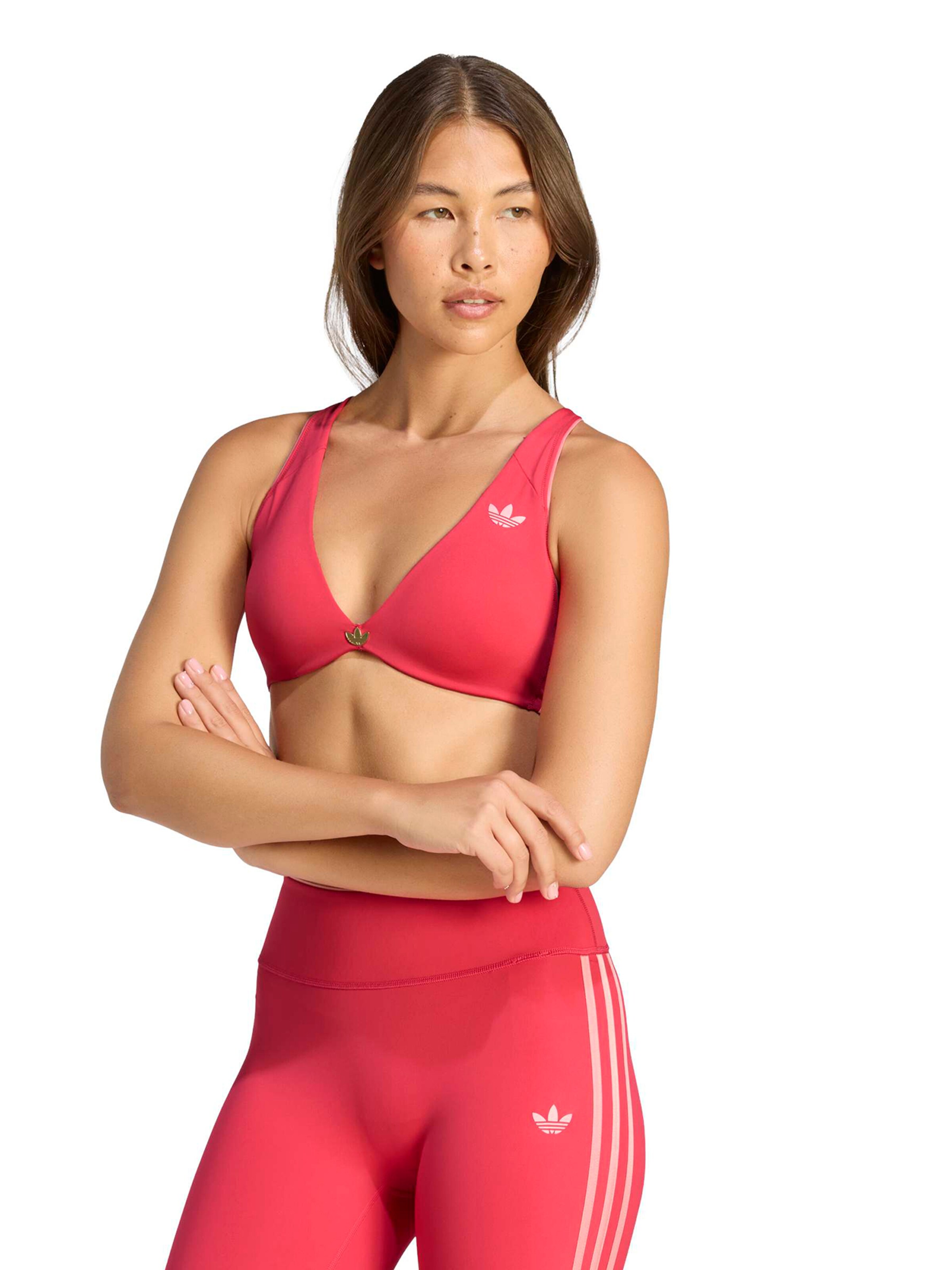 ADIDAS PERFORMANCE Сутиен с триъгълни чашки Спортен сутиен 'OG SP' в розово: отпред