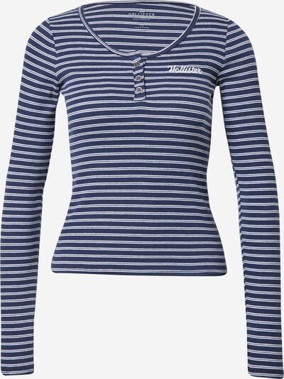 HOLLISTER Тениска в нейви синьо / бяло, Преглед на продукта
