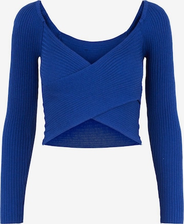 Pieces Tall Sweater 'HILA' in Blue: front
