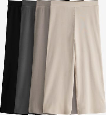 The Set Wide Leg Leggingsit värissä beige: etupuoli