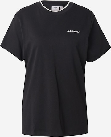 ADIDAS ORIGINALS Shirt in Black: front