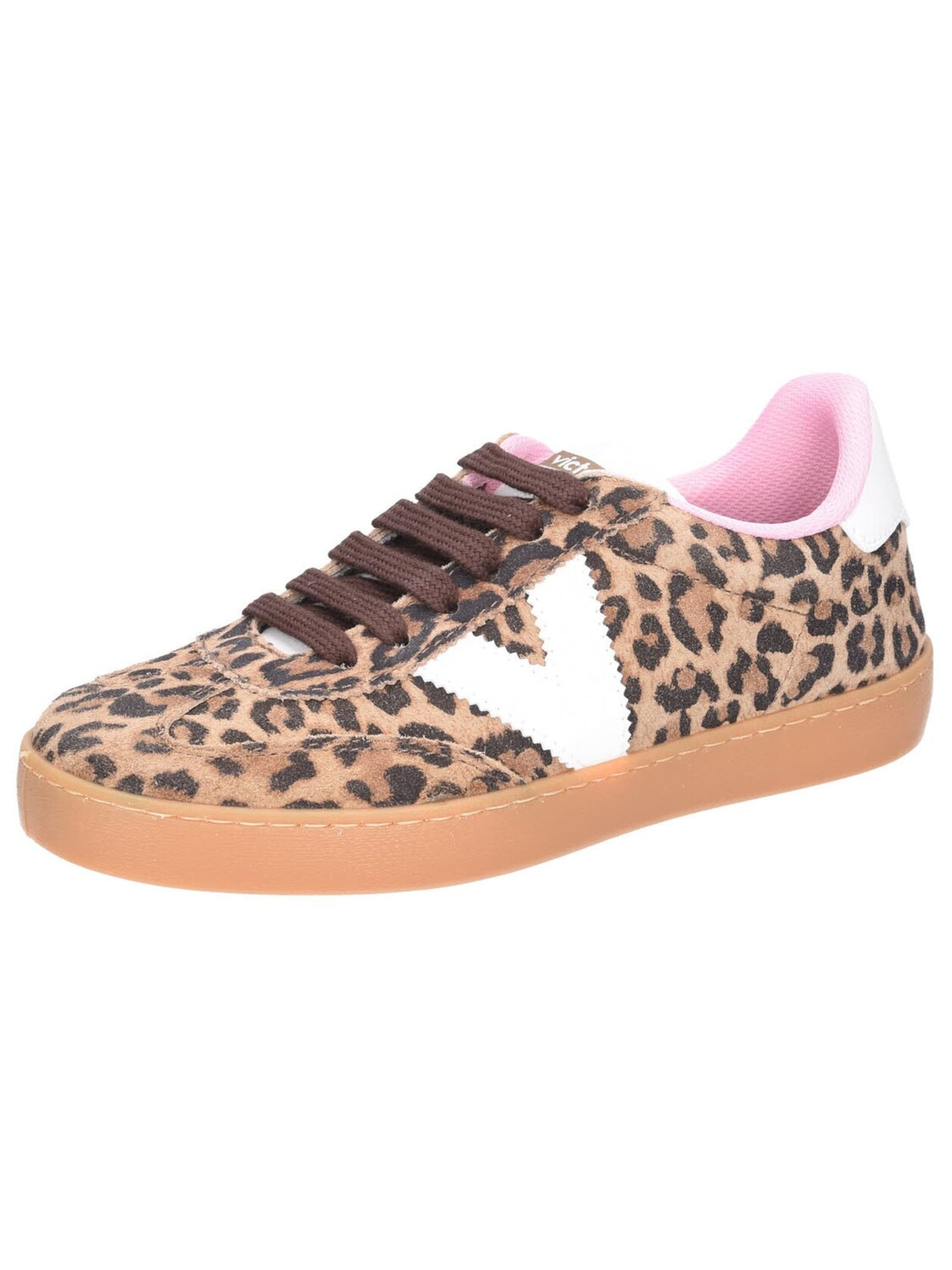 victoria Sneakers 'Sneaker Damen 1126205-78 LEOPARD Textil & Kunststoff (Synthetik) in braun' in Brown: front