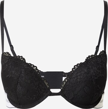 GUESS Push-up BH 'BELLE' in Zwart: voorkant