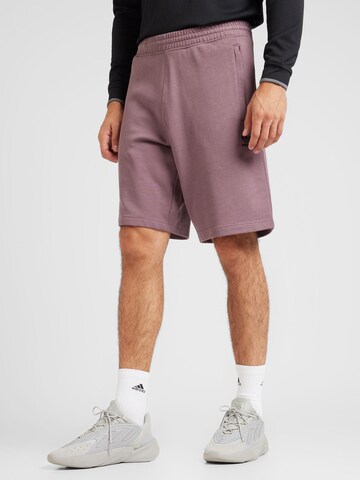 ADIDAS ORIGINALS Loose fit Pants 'ESS SHO' in Purple: front