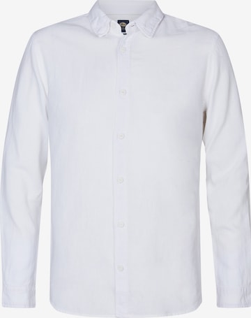 Petrol Industries - Camisa 'Tealline' em branco: frente