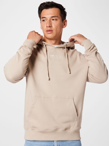 ALPHA INDUSTRIES Sweatshirt in Beige: voorkant