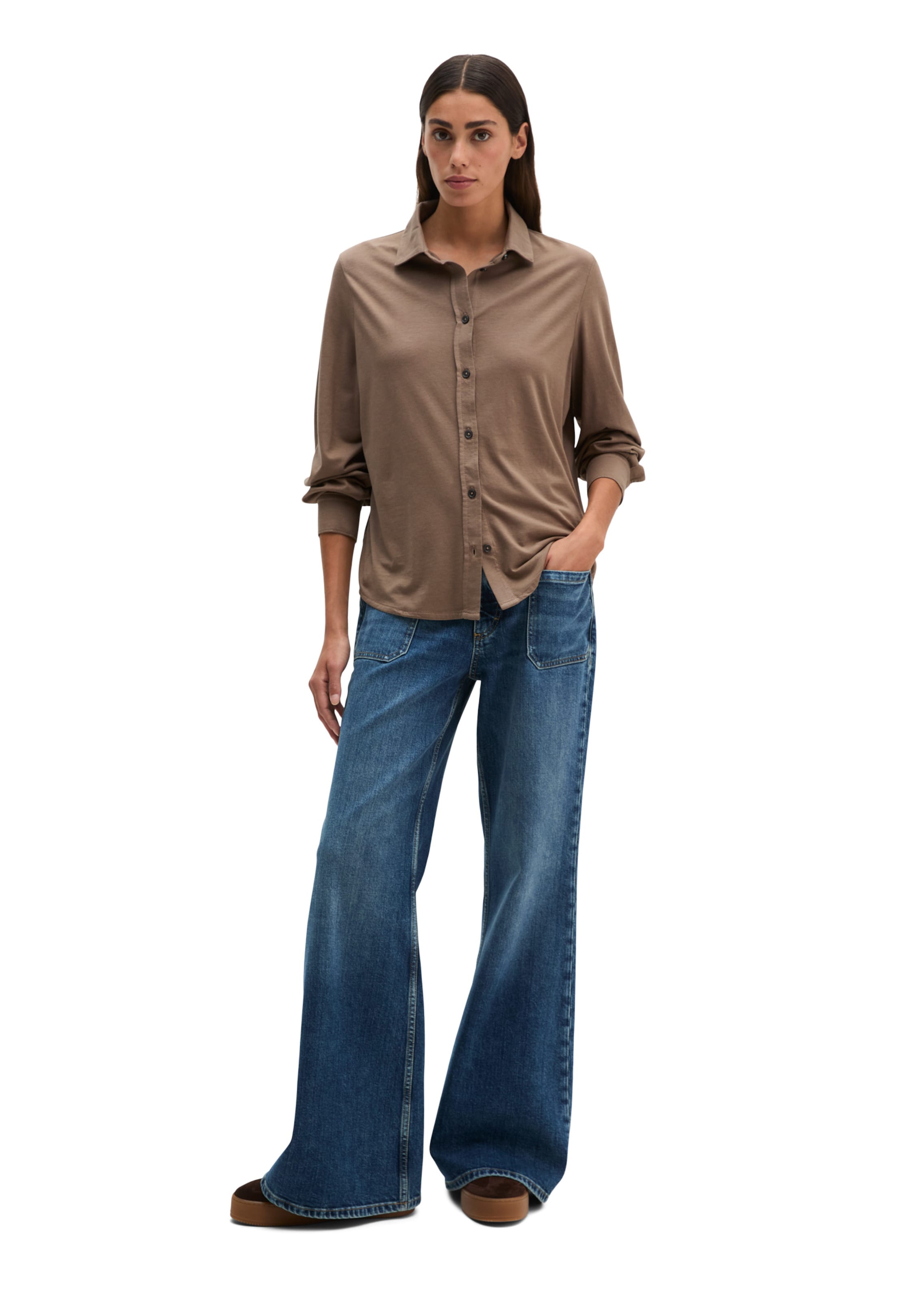 Marc O'Polo Bluse in Braun