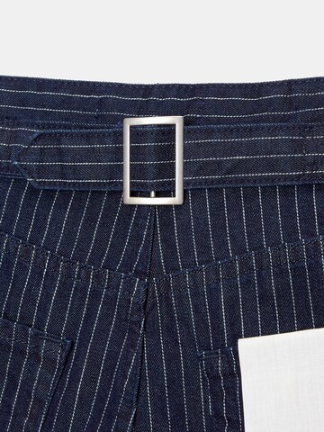 Pull&Bear Wide Leg Jeans in Blau