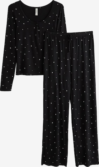 Lindex Pyžamo - černá / bílá, Produkt