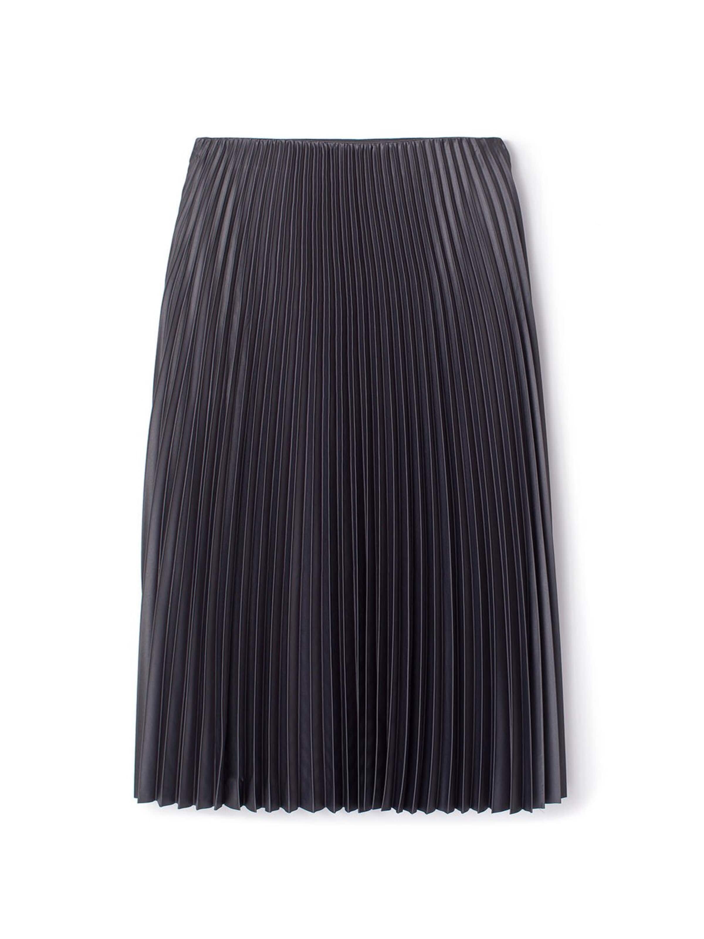 Touche Prive Sukně 'Pleated Skirt' – šedá: přední strana