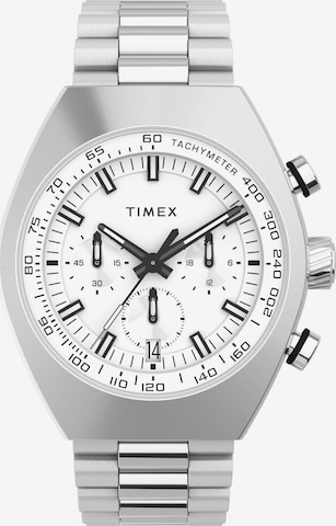 Montre à affichage analogique TIMEX en argent : devant