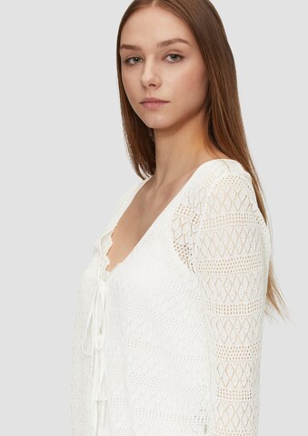 QS Strickjacke in Beige