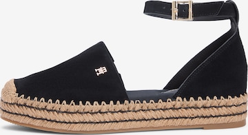 TOMMY HILFIGEREspadrile - crna boja: prednji dio