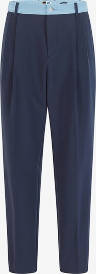 Pantaloni con pieghe 'Prewit Russell Athletic' BOSS Casual di colore blu chiaro / blu scuro, Visualizzazione prodotti
