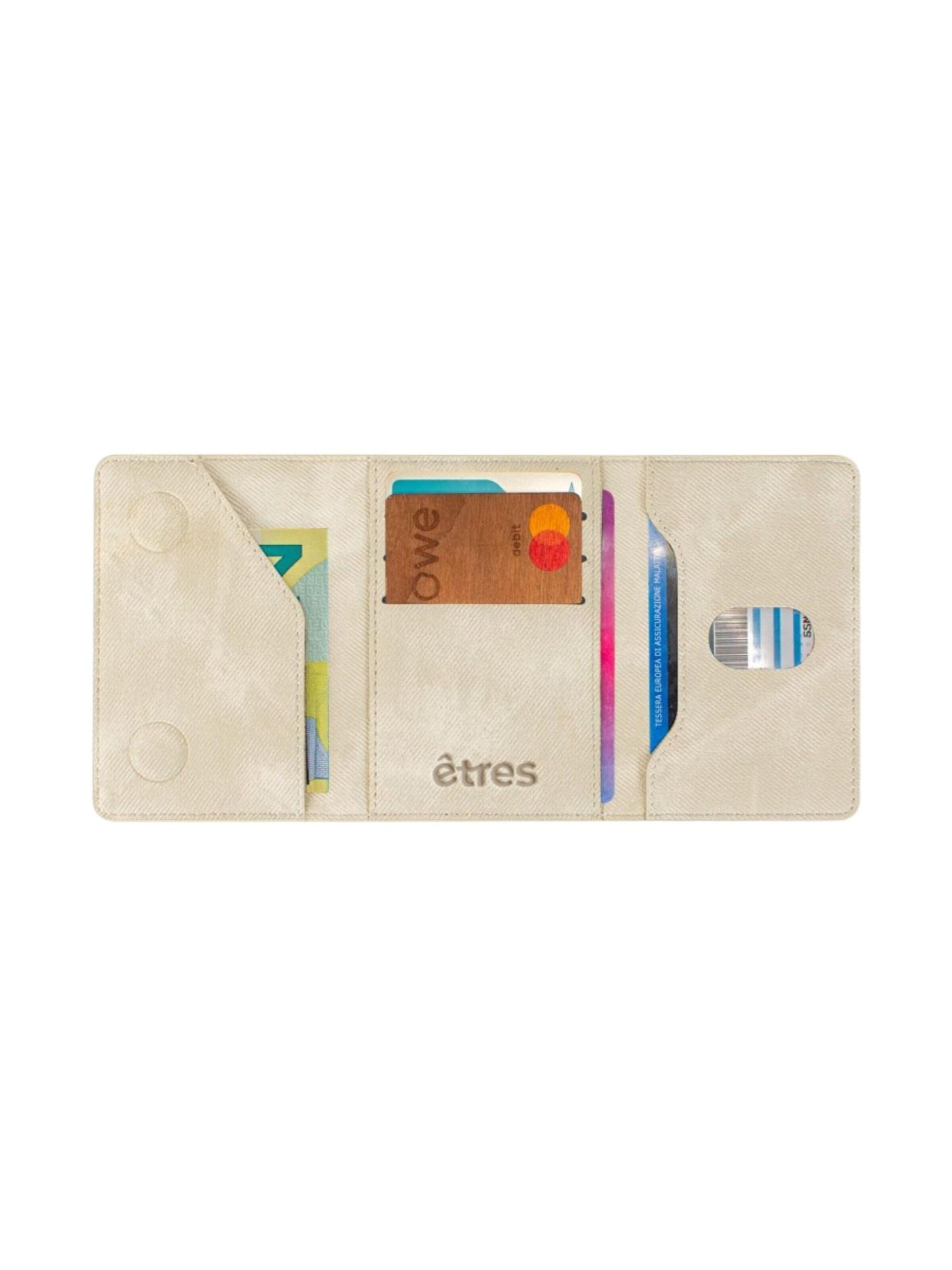 Porte-monnaies 'Etres Smart Wallet - Klassisch • Jeans-Stil' Techmade en blanc