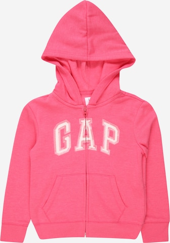 Veste de survêtement GAP en rose : devant