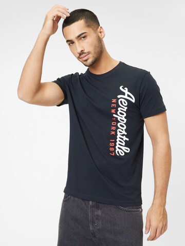 T-Shirt AÉROPOSTALE en noir : devant