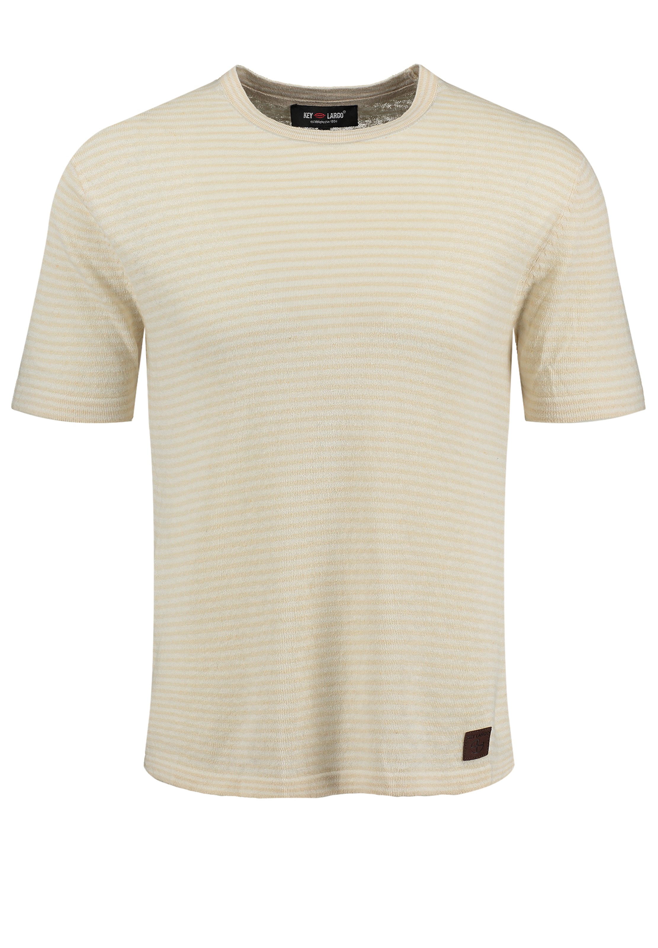 Key Largo Shirt 'FREQUENCY' in Beige: front