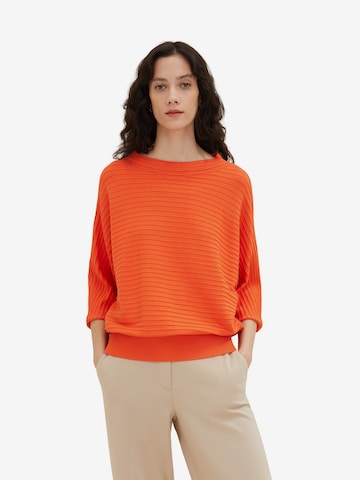 Pullover di TOM TAILOR in arancione: frontale