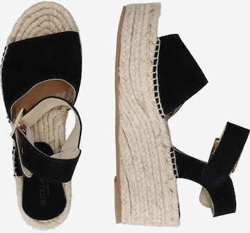 JUTELAUNE Strap Sandals in Black