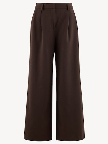 Tamaris Wide Leg Hose in Braun: Vorderseite