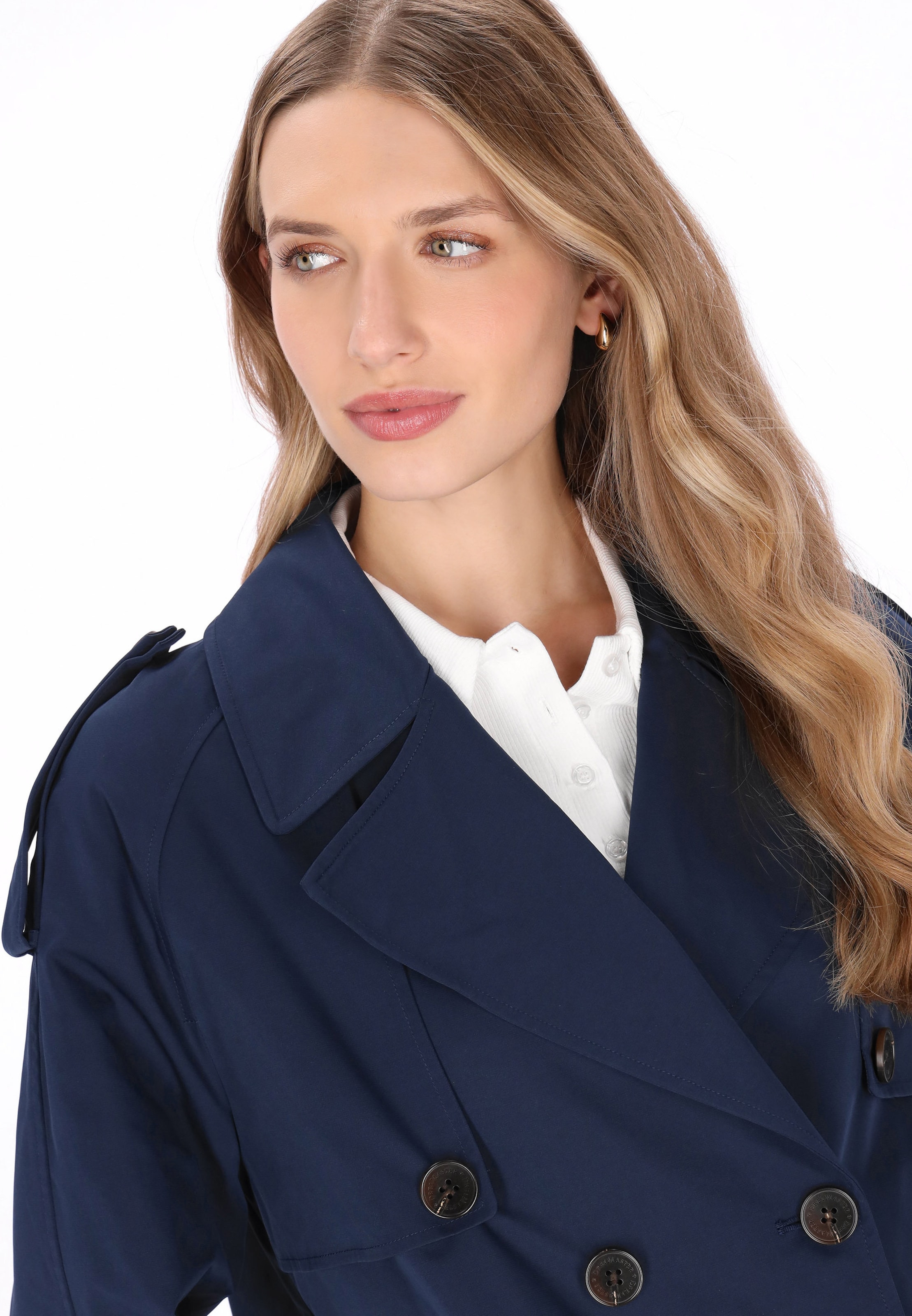 DreiMaster Klassik - Sobretudo meia-estação 'Classic' em azul