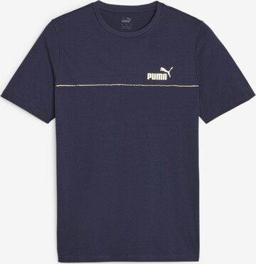 PUMA Functioneel shirt 'ESS+ MINIMAL GOLD' in Blauw: voorkant