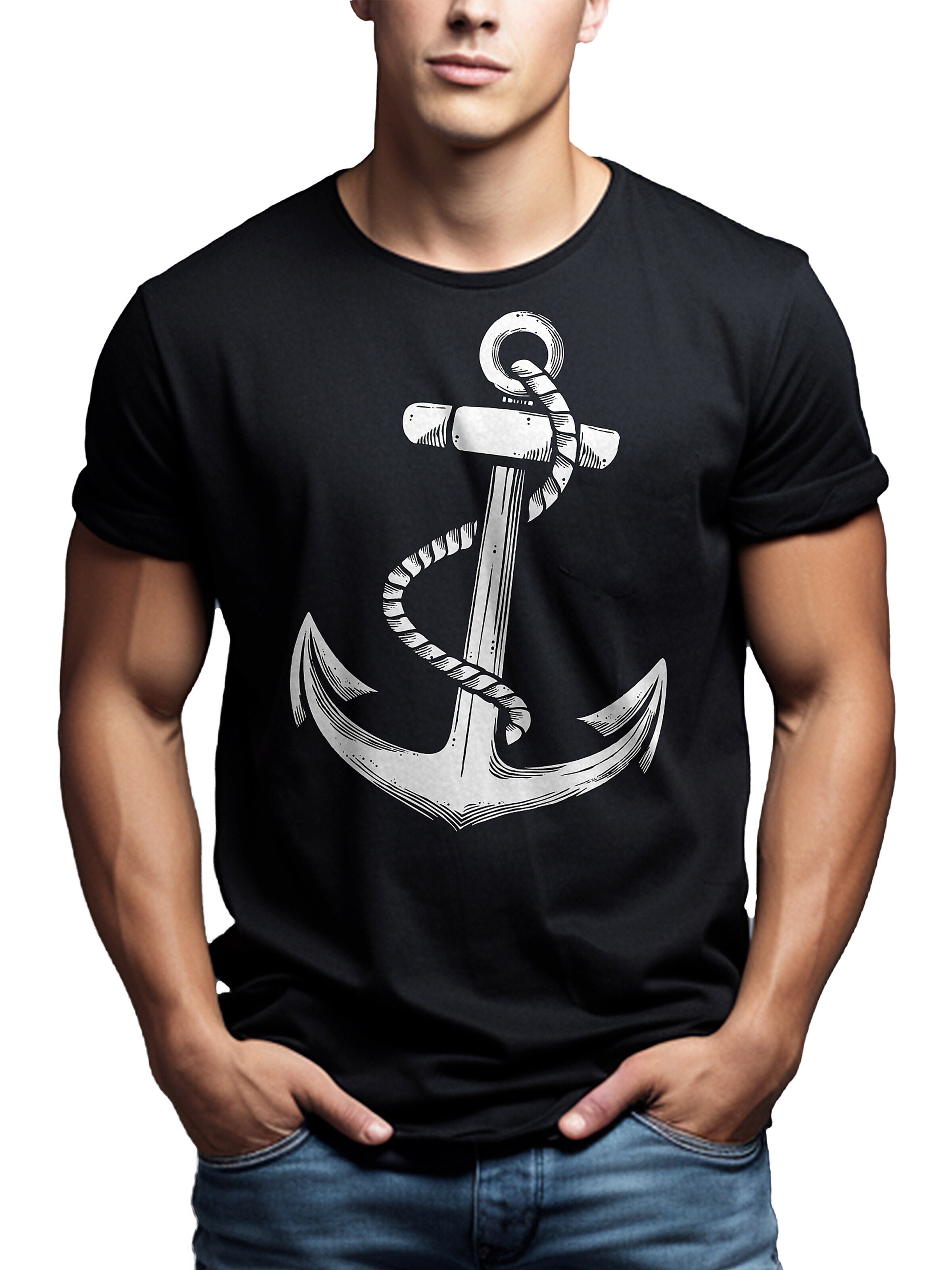 MAKAYA Shirt 'Anker' in Black