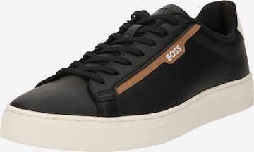 BOSS Platform trainers 'Rhys' in Black: front