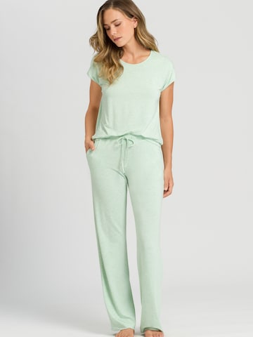 Hanro Pajama Pants ' Natural Elegance ' in Green