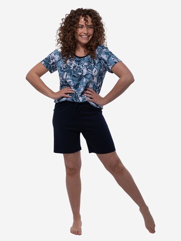 Ammann Pyjama 'Night & Home' in Blauw