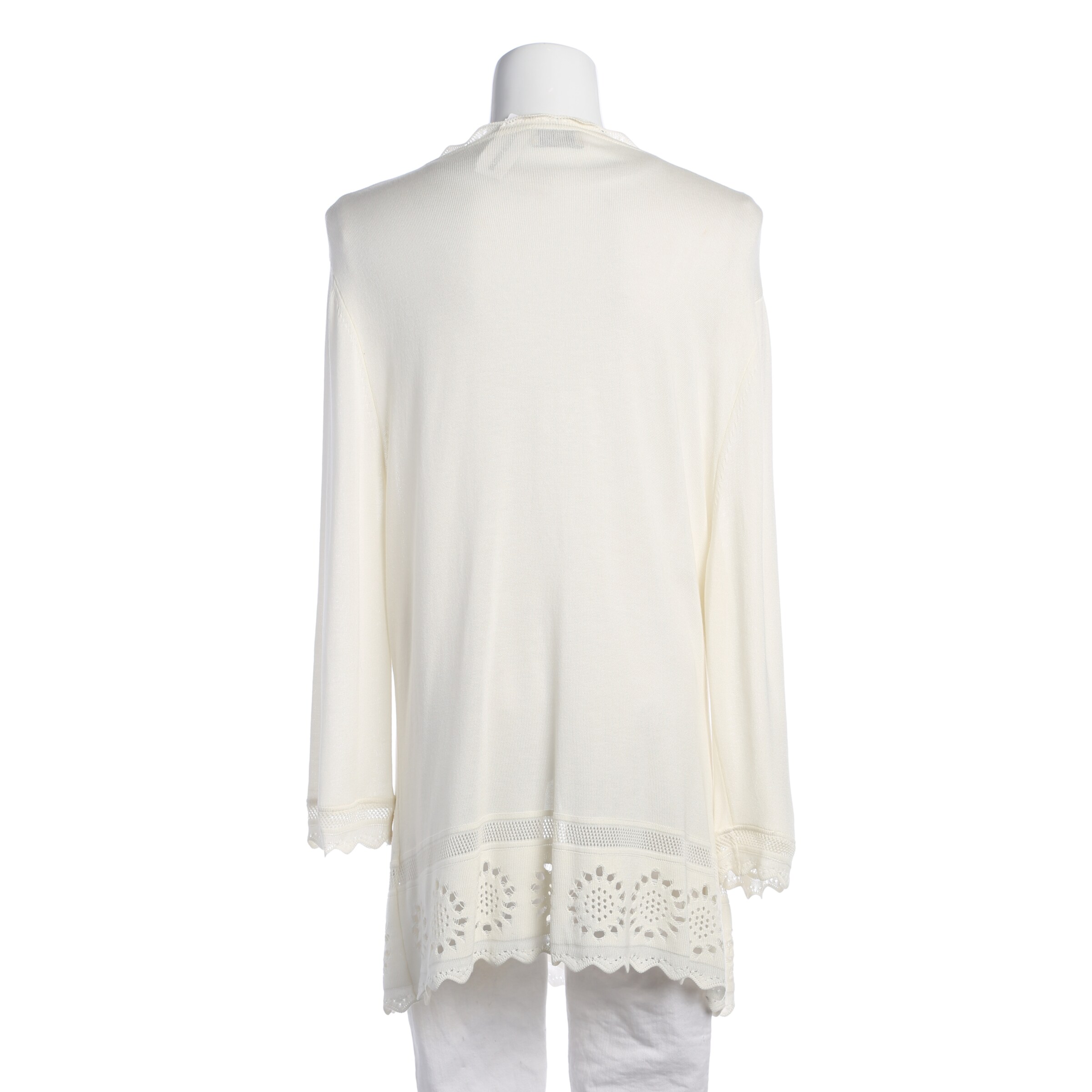 AIGNER Pullover / Strickjacke XXL in Weiß