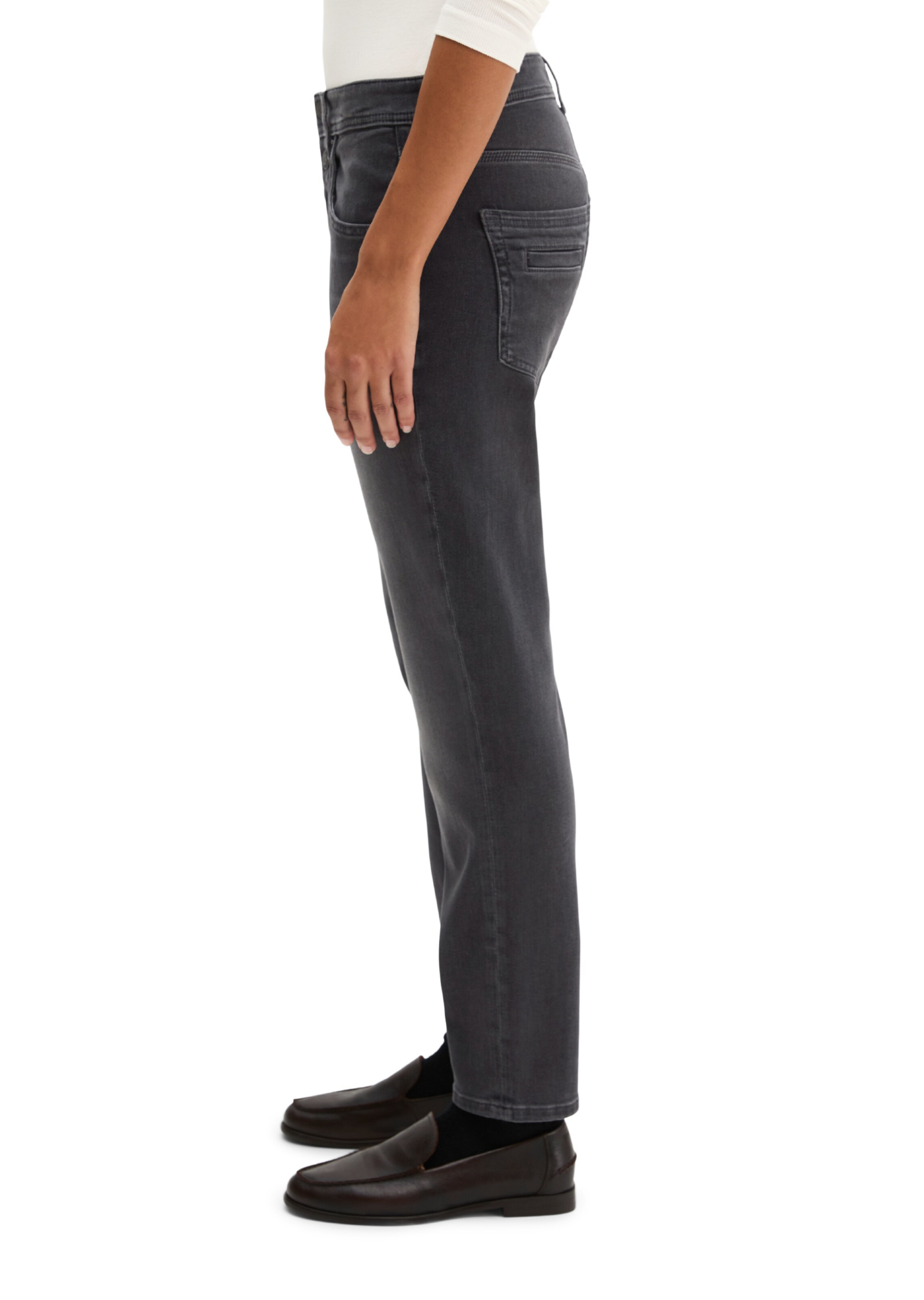 Marc O'Polo Loosefit Jeans 'Theda' in Grijs