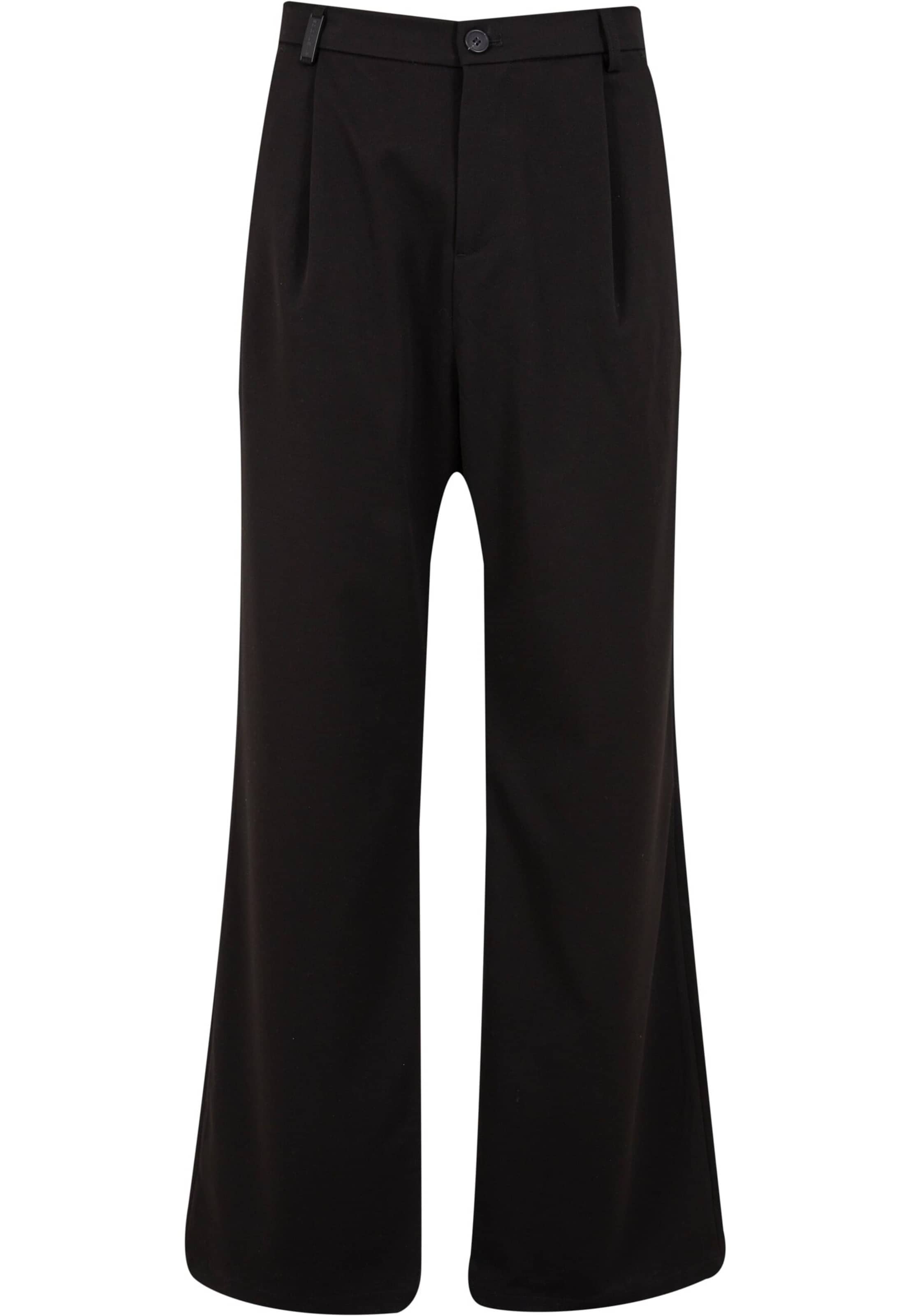 2Y Studios Свободный крой Брюки со складками 'Thalo' в Черный: спереди