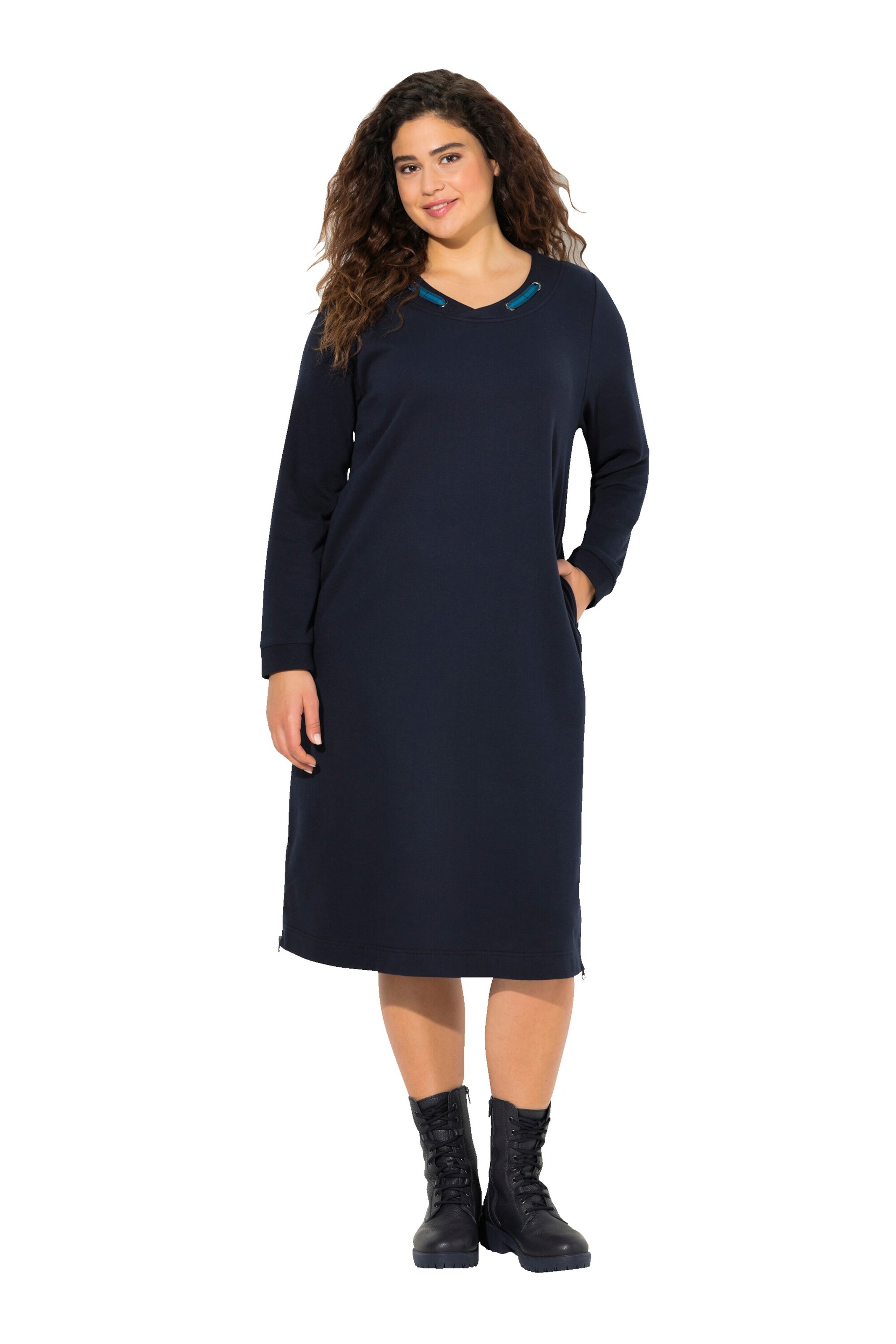 Ulla Popken Dress in Blue: front