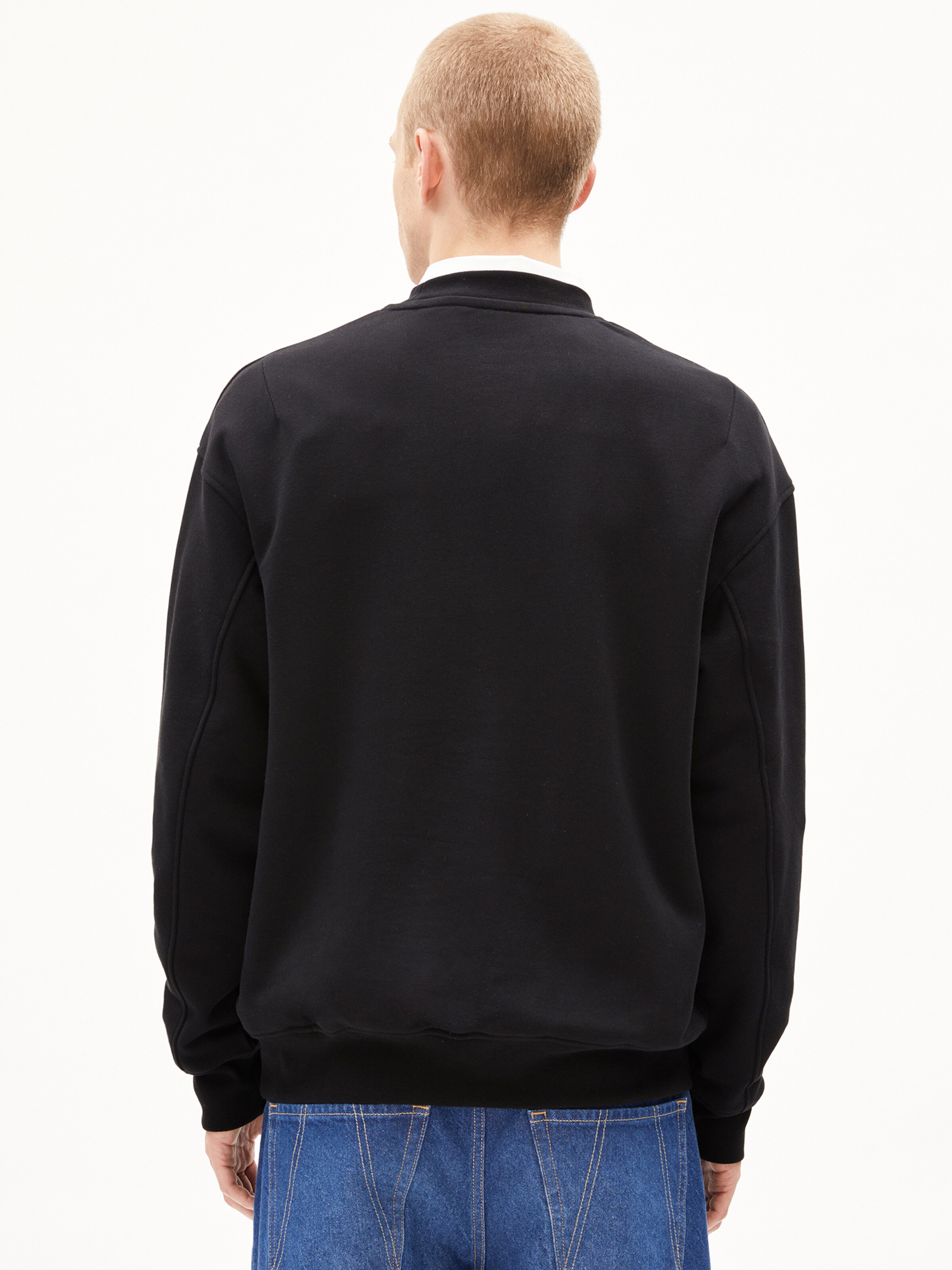 ARMEDANGELS Pullover 'EMAAL CREWNECK ICONIC Å' in Schwarz
