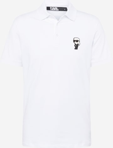 Karl Lagerfeld Poloshirt in Weiß: predná strana