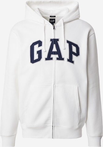 GAP Bluza rozpinana w kolorze biały: przód