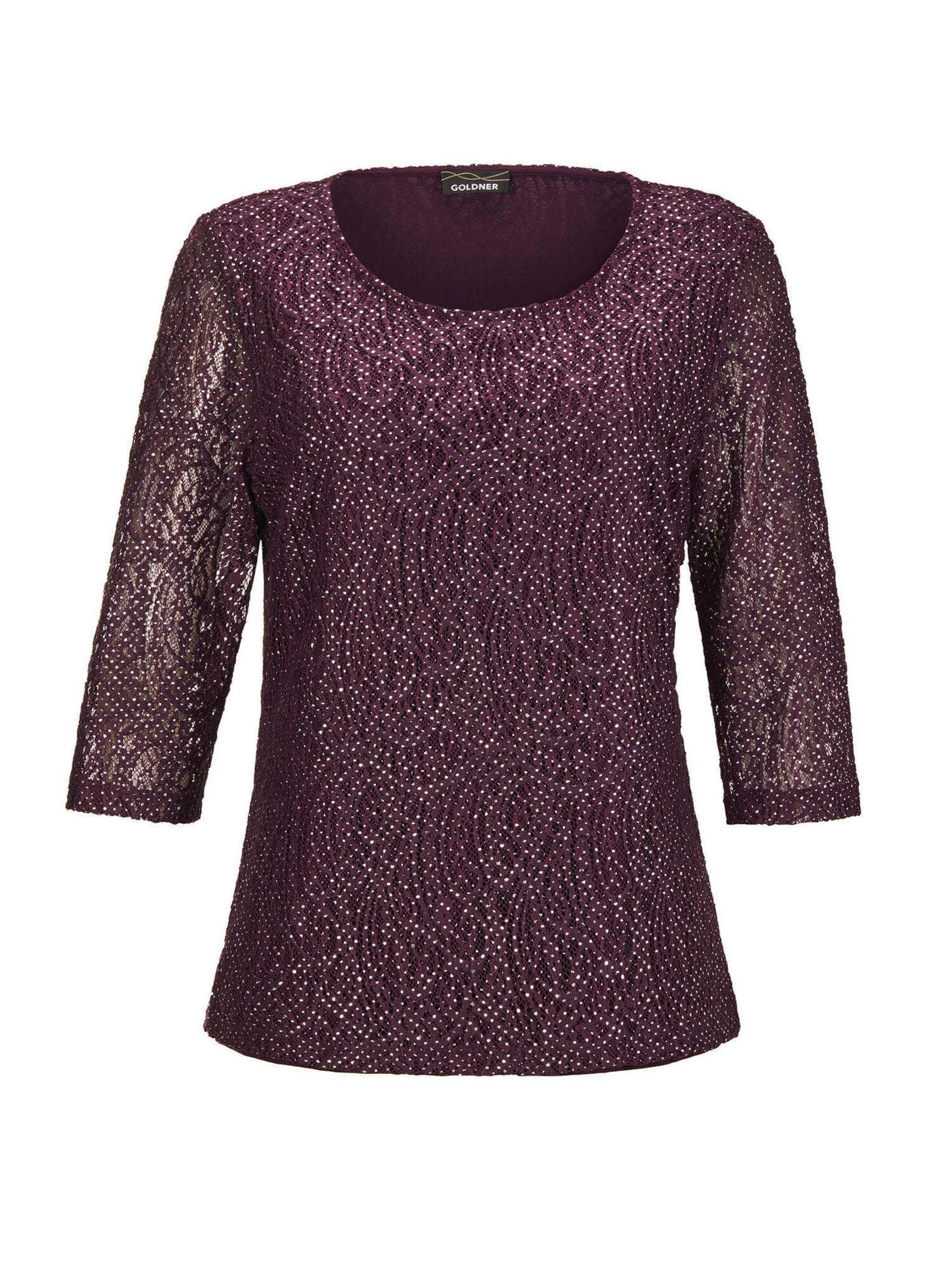 Goldner Blouse in Purple: front