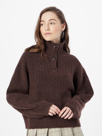 WEEKDAY Sweater 'Heidi' in Brown: front