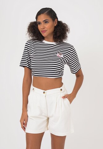 FRESHLIONS Regular Trousers 'Isabella' in White